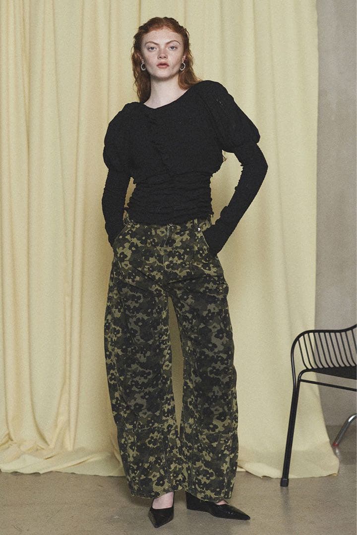 Flower Camouflage Curve Pant メゾスペ