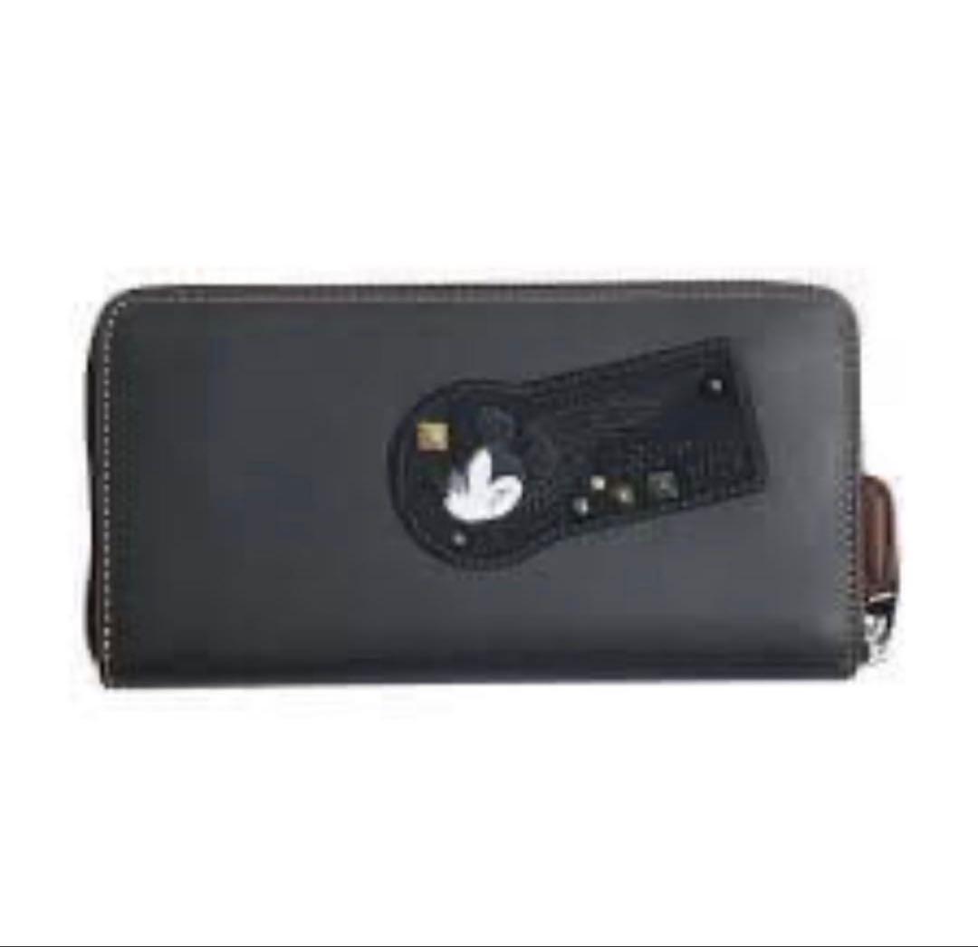 COACHコーチ×ディズニーミッキーマウスパッチワークレザー長財布