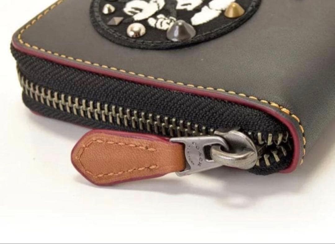 COACHコーチ×ディズニーミッキーマウスパッチワークレザー長財布