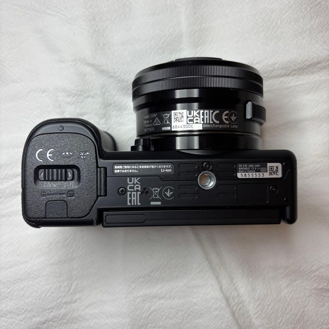 SONY ZV-E10 レンズキット　シューティンググリップ　充電器