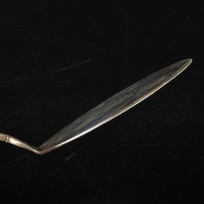 茶道具　STERLING　SILVER刻印　風炉灰匙　時代箱　M　R7313