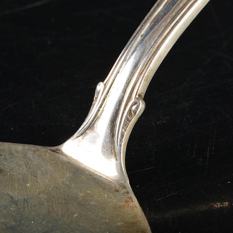 茶道具　STERLING　SILVER刻印　風炉灰匙　時代箱　M　R7313