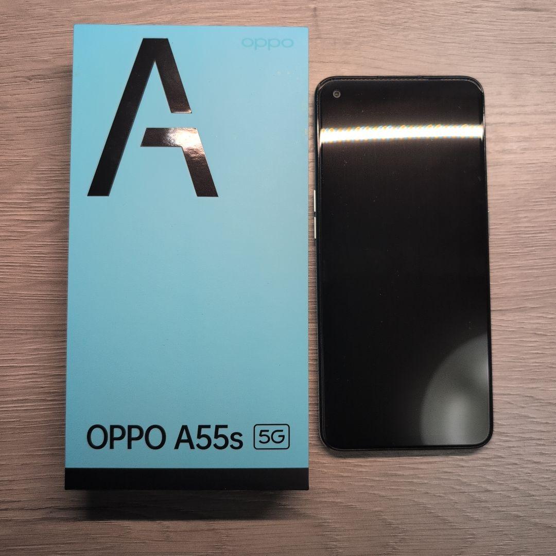OPPO A55s 5G ミントグリーン 本体
