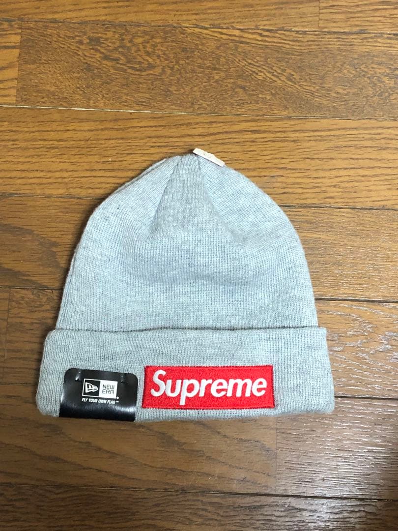 Supreme Box Logo Beanie Grey ボックスロゴ ビーニー
