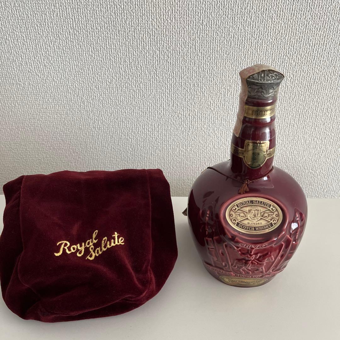 【未開栓】古酒　ロイヤルサルート 21年 赤陶器 スコッチウイスキー
