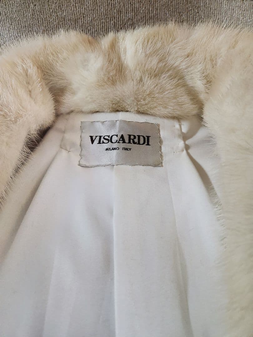 Rei 　毛皮　ホワイトミンク　コート　VISCARDI　イタリア