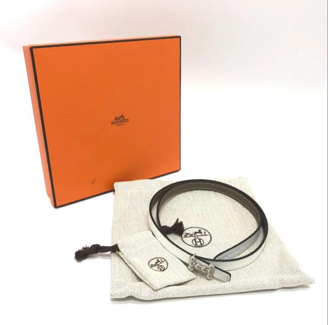 期間限定値下げ！【未使用】エルメス バブル リバーシブル レザーベルト