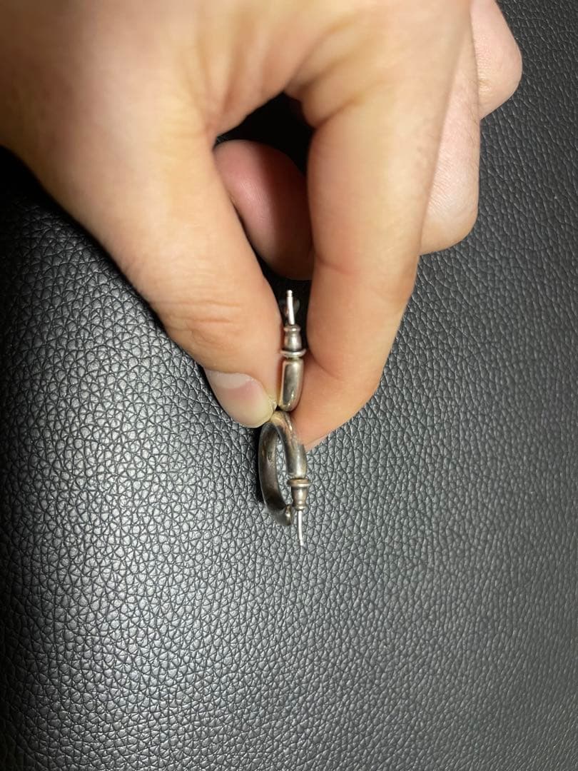フープピアス　silver 925 キャリアリング風