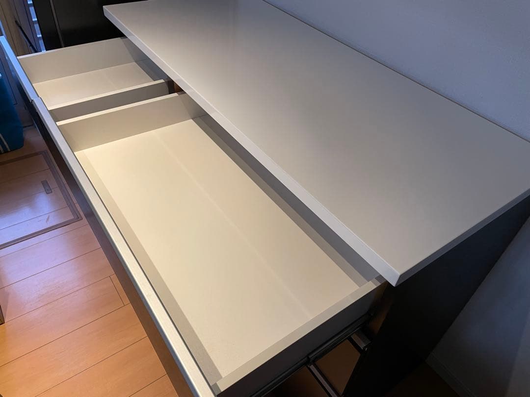 ニトリ　キッチンカウンター　キュリー2 120㎝　ダークブラウン