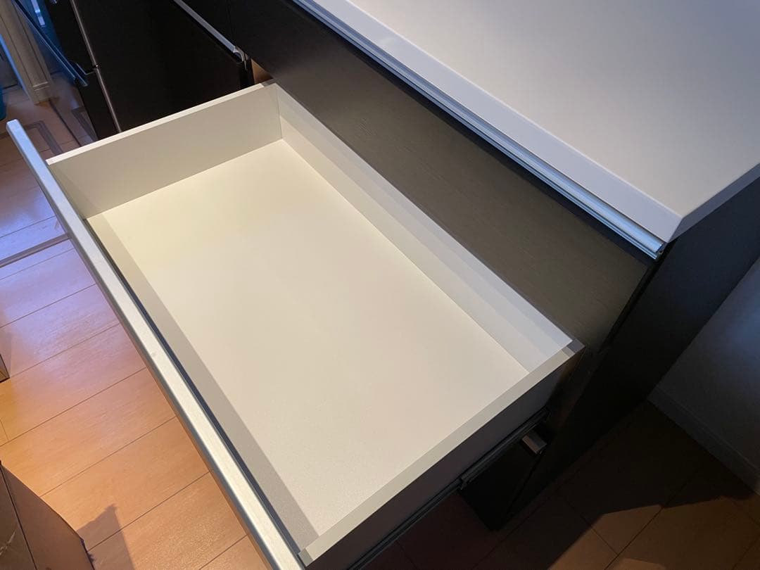 ニトリ　キッチンカウンター　キュリー2 120㎝　ダークブラウン