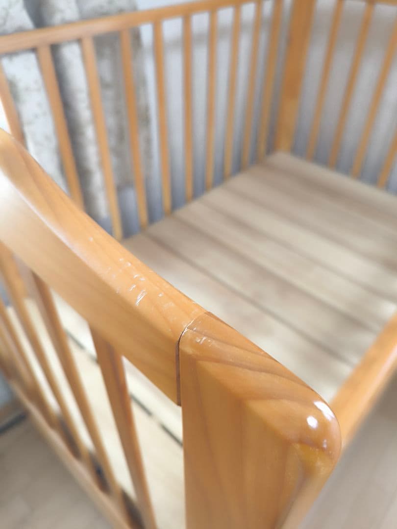 KATOJI　カトージベビーベッド　ハイタイプ　木製
