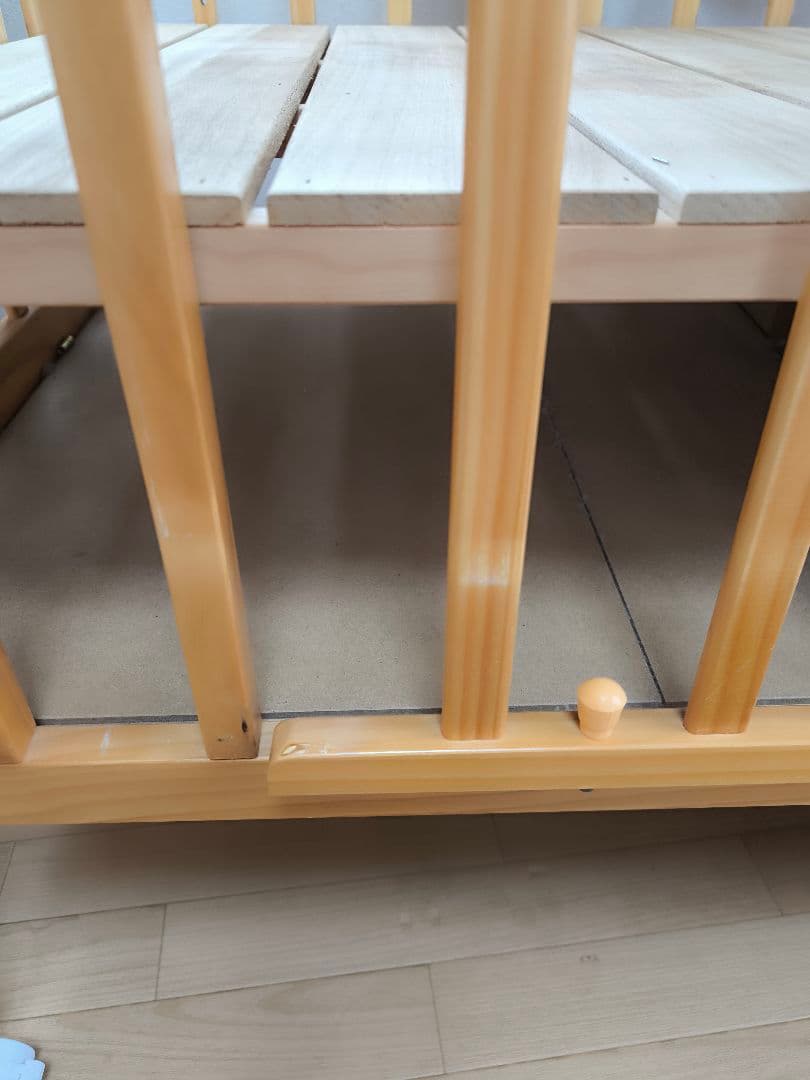 KATOJI　カトージベビーベッド　ハイタイプ　木製