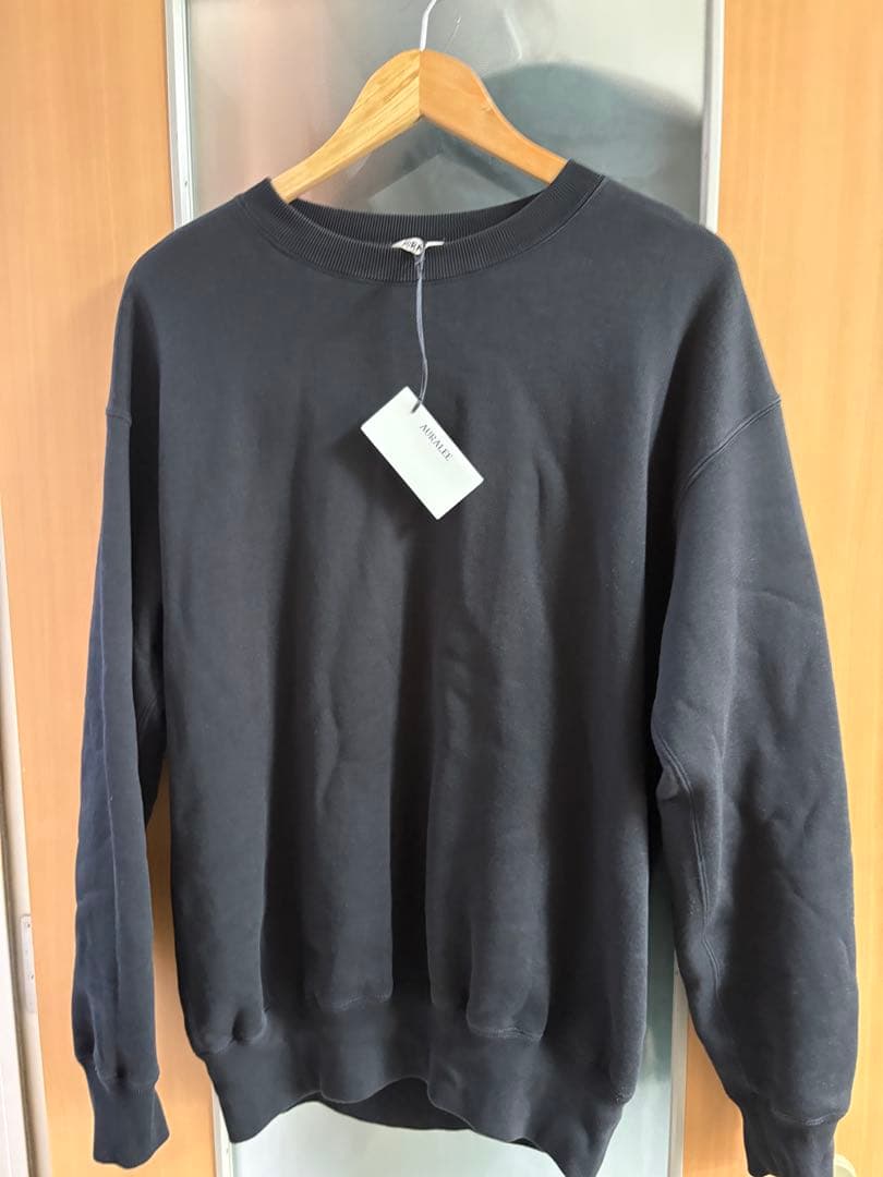 オーラリー 24AW SMOOTH SOFT SWEAT P/O BLACK 3