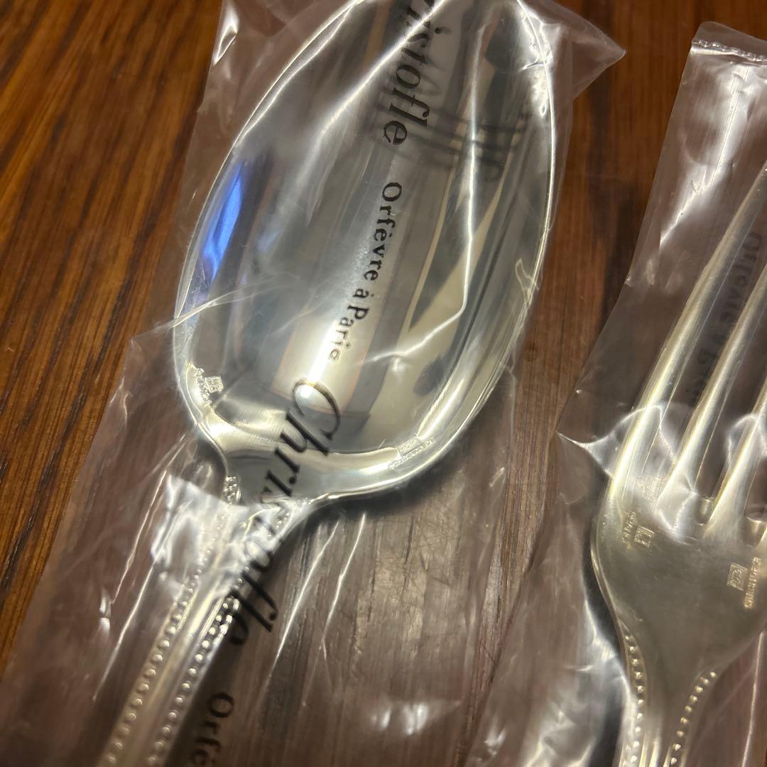 未開封クリストフル　カトラリーセット（フォーク・スプーン・ナイフ）