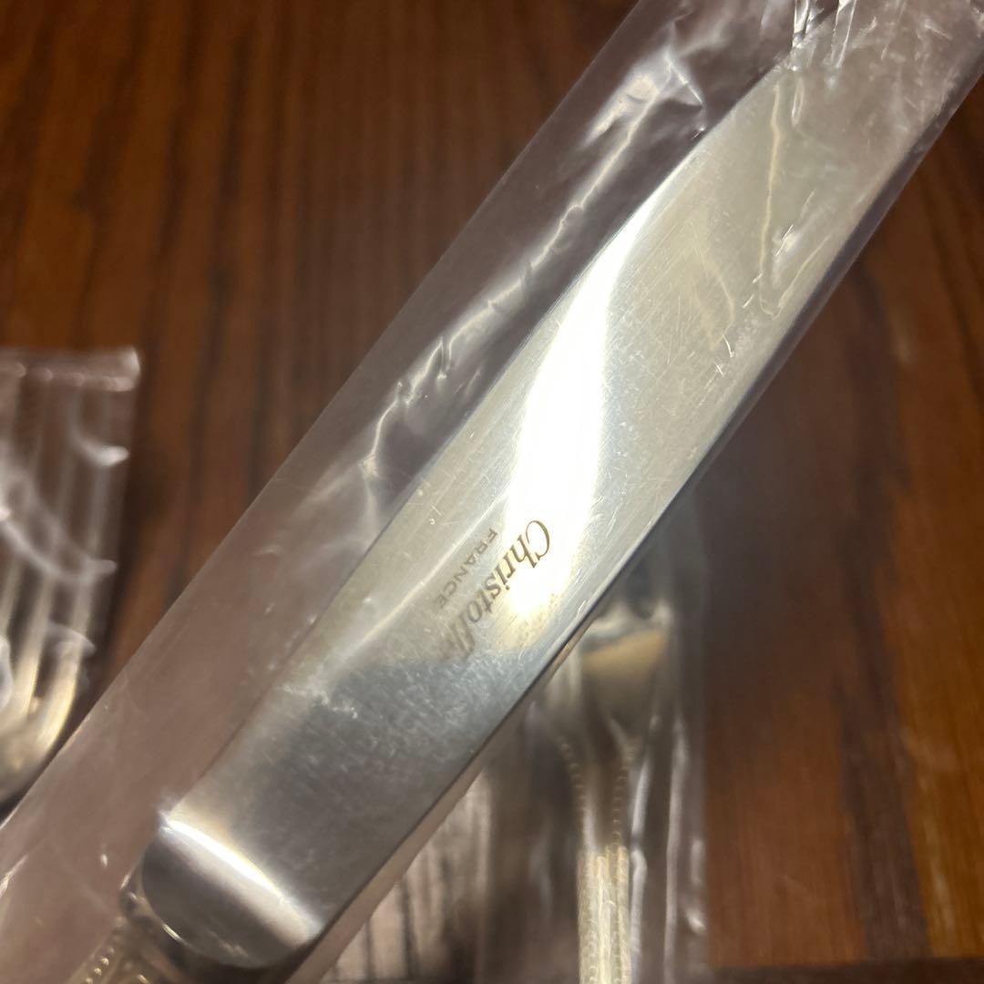 未開封クリストフル　カトラリーセット（フォーク・スプーン・ナイフ）