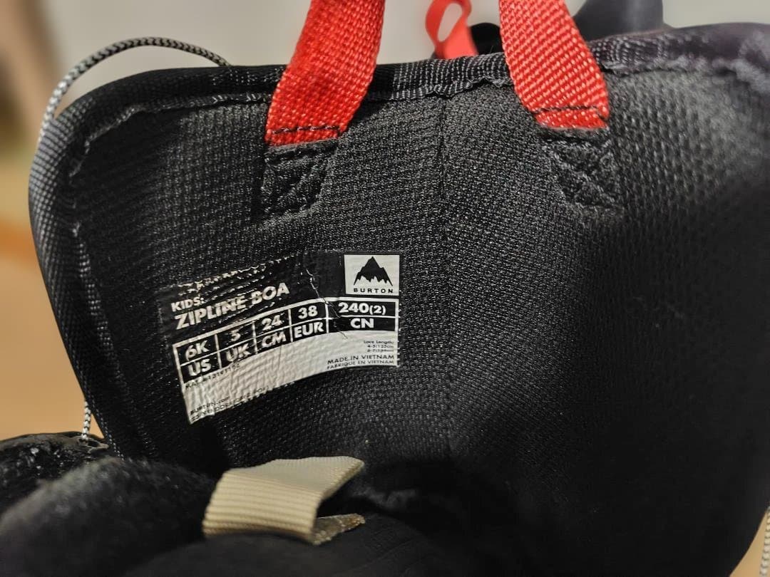 子ども用スノーボードブーツ BURTON ZiplineBOA 24cm