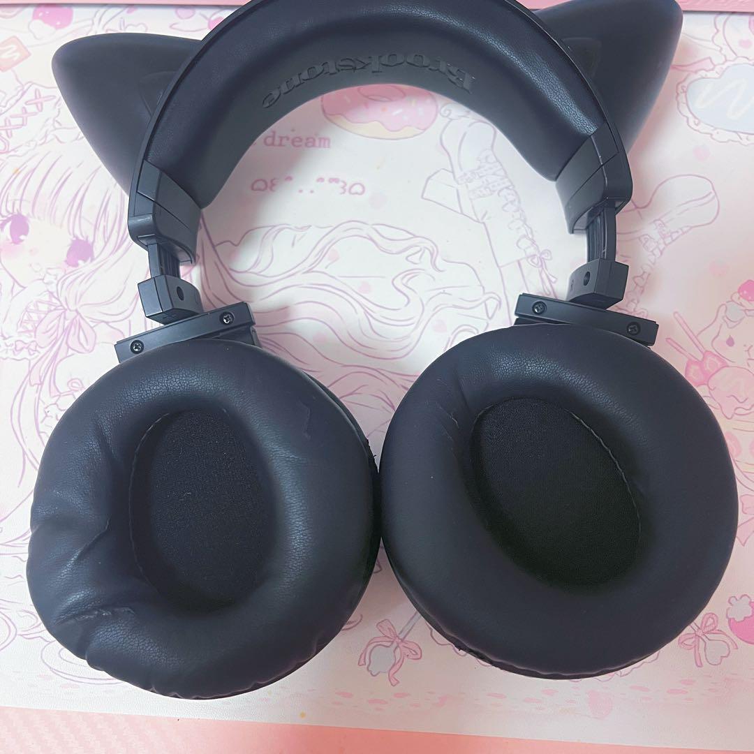✨希少✨Brookstone 8色に光る！ネコ耳ワイヤレスヘッドフォン　sony