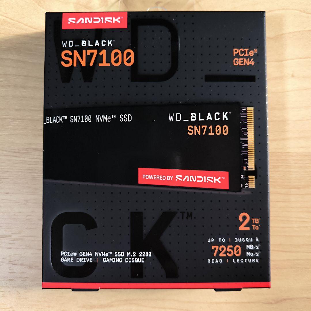 WD　BLACK SN7100 2TB SSD WDS200T4X0E