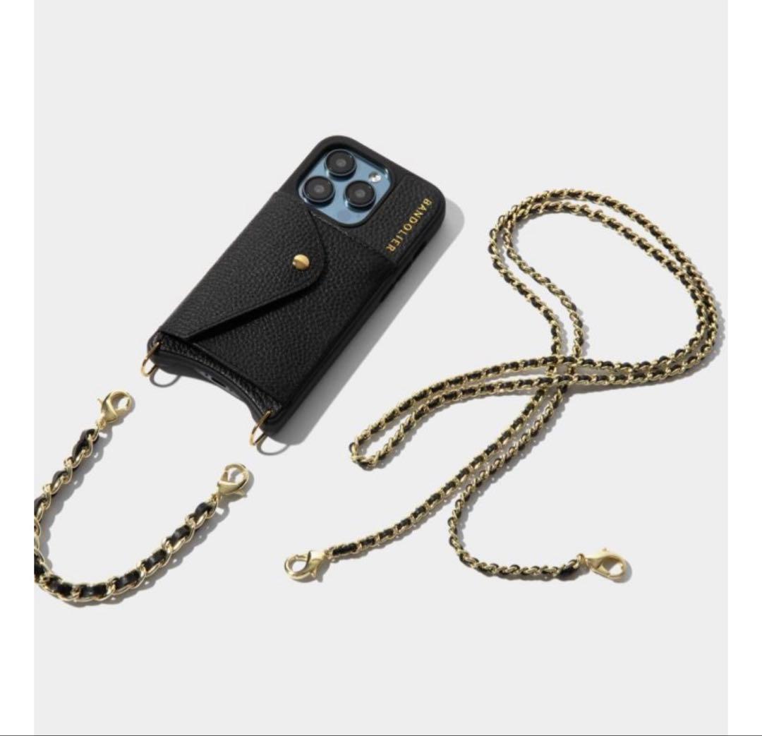 新品未使用 バンドリヤー リリー ストラップセット ブラック ゴールド