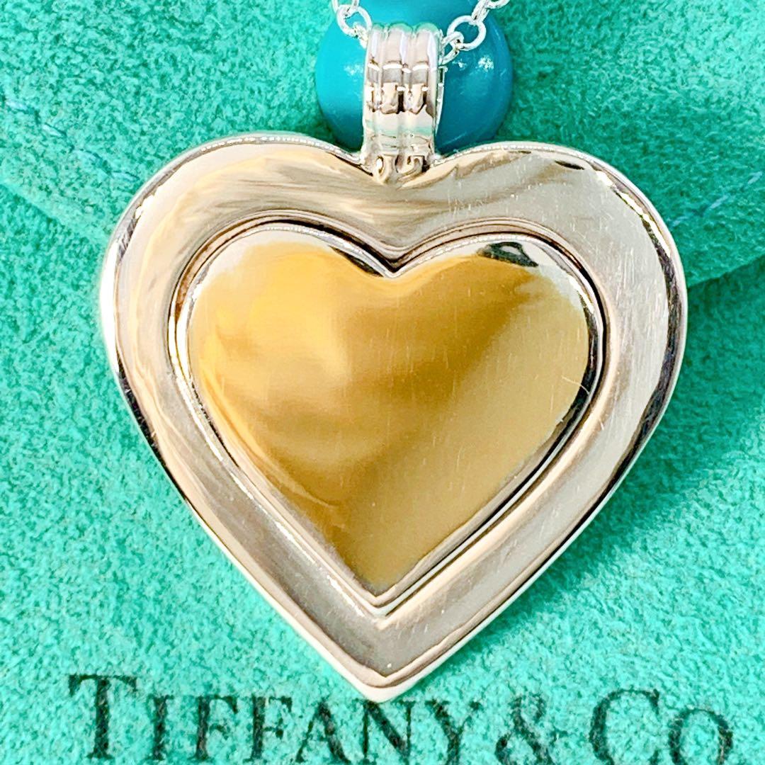 ティファニー ハート コンビ ネックレス チェーン社外品 シルバー ゴールド