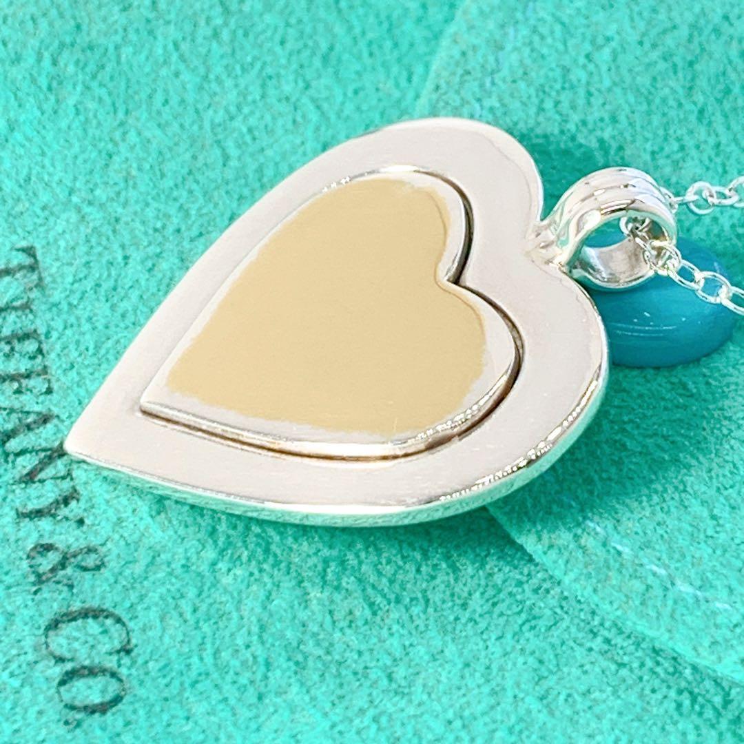 ティファニー ハート コンビ ネックレス チェーン社外品 シルバー ゴールド