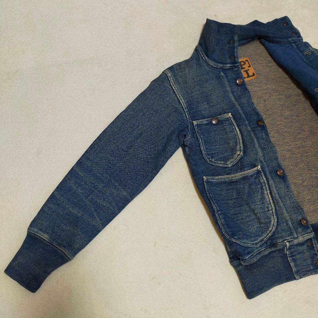 美品　KAPITAL　0サイズ　加工　スウェット素材　デニムジャケット