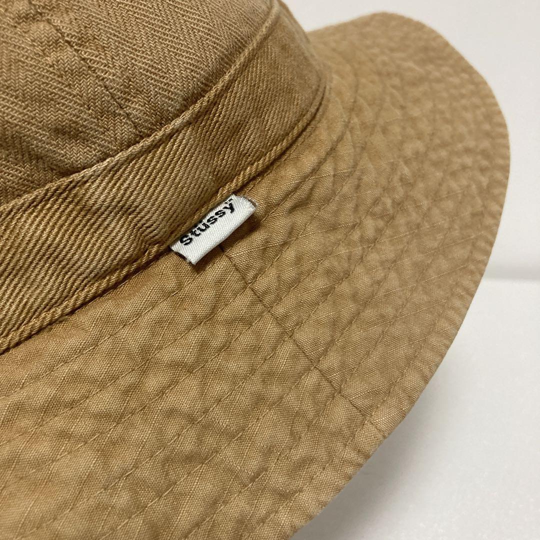 希少 激レア 90s old stussy クラッシャーハット アースカラー