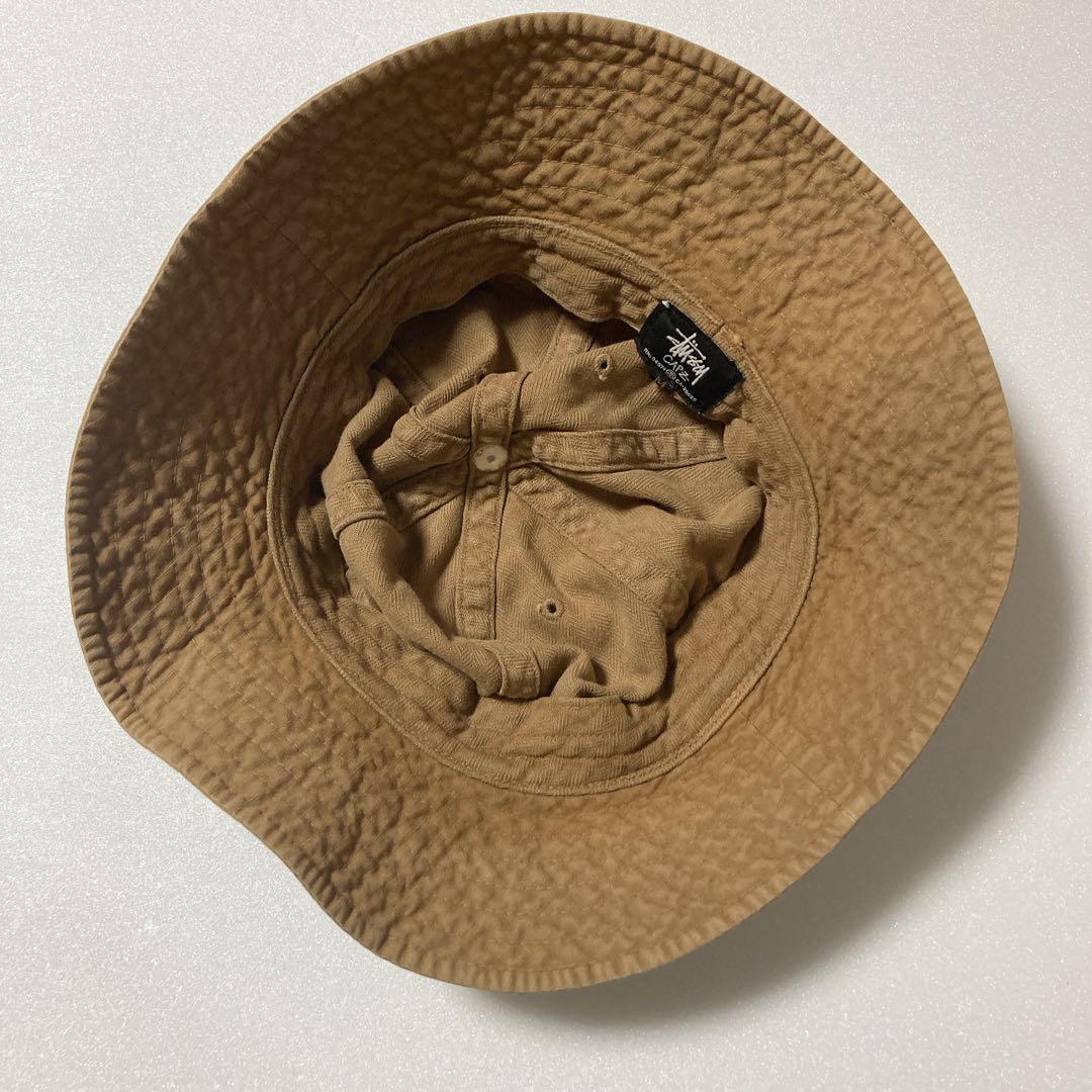 希少 激レア 90s old stussy クラッシャーハット アースカラー