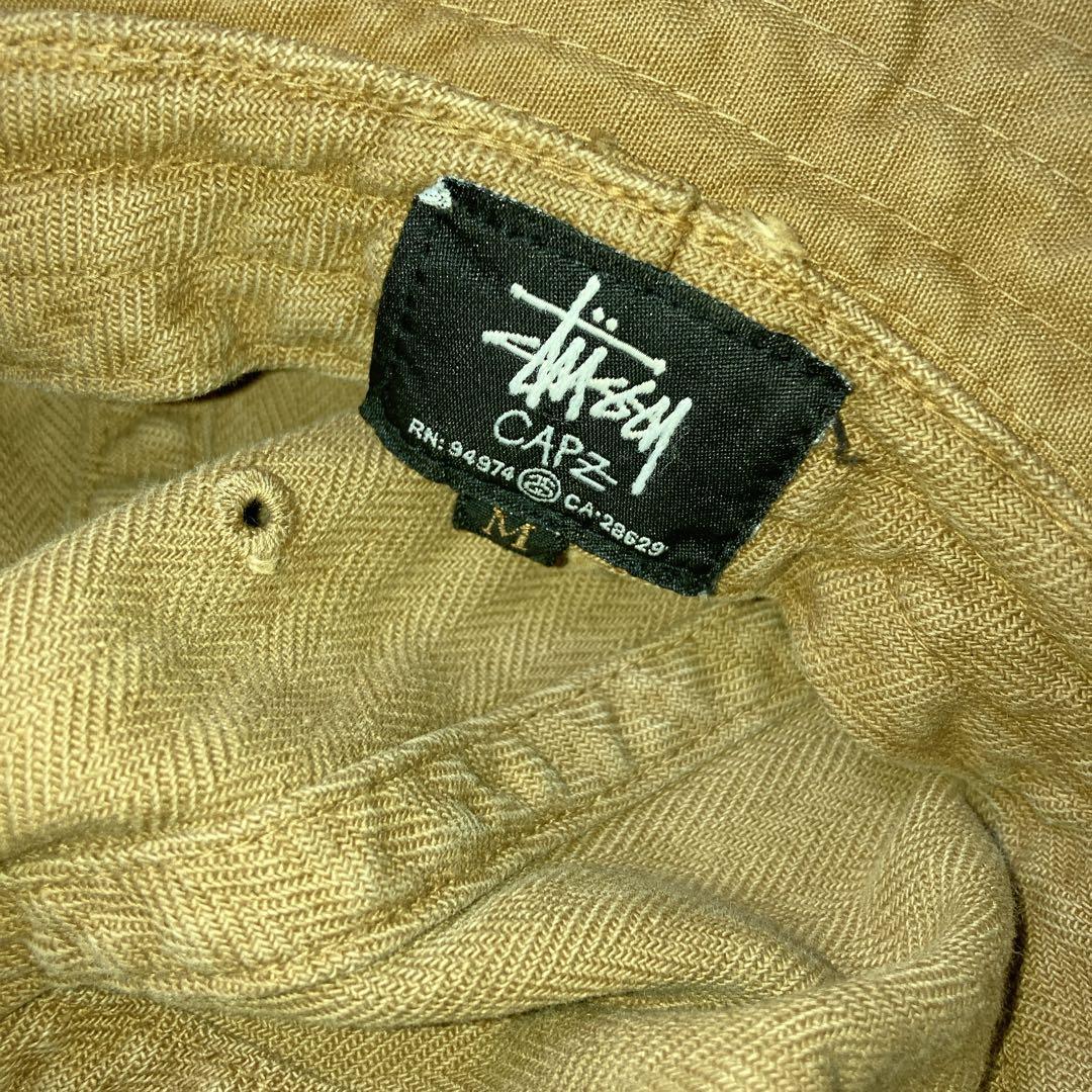 希少 激レア 90s old stussy クラッシャーハット アースカラー