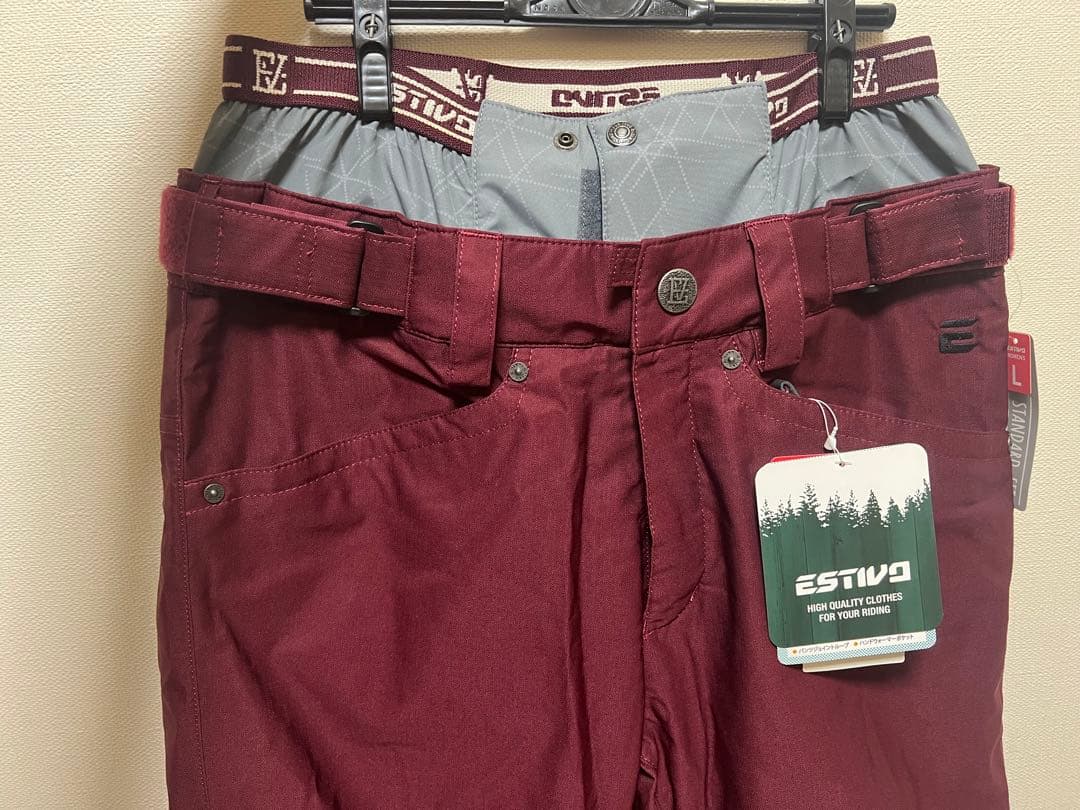 ESTIVO スノーボードパンツ バーガンディ