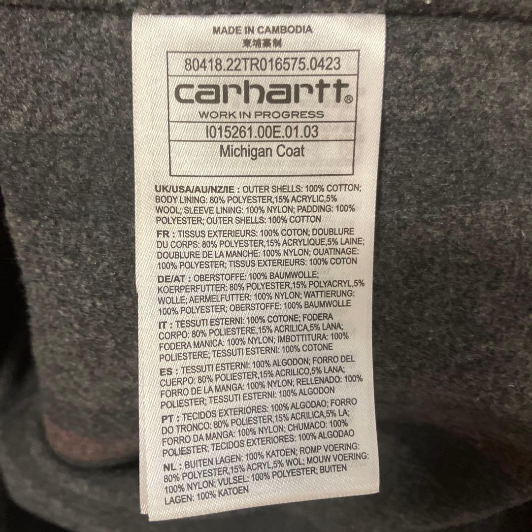 Carhartt WIP L カーハートミシガンコート　ブラック