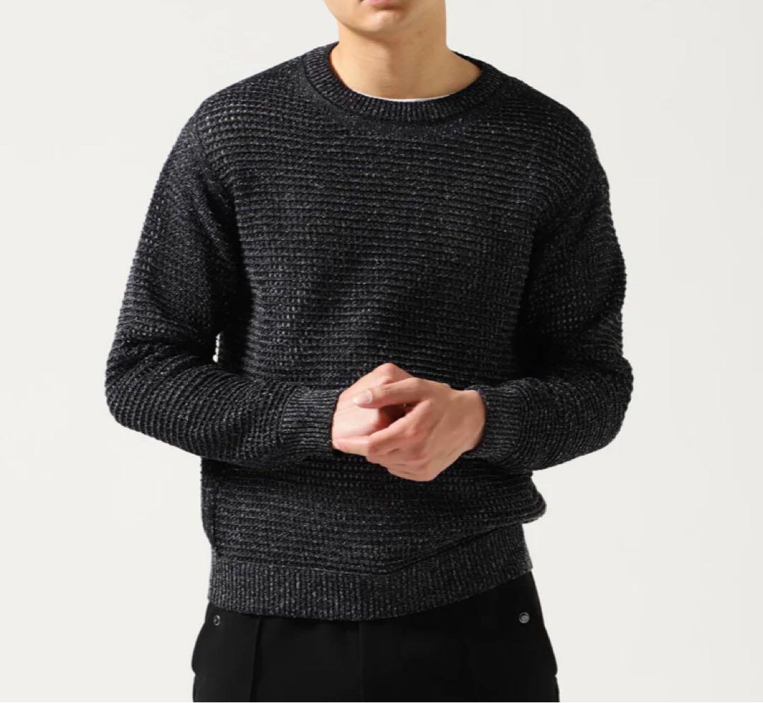 専用⭐︎YOKE MESH KNITTED CREWNECK SWEATER 黒