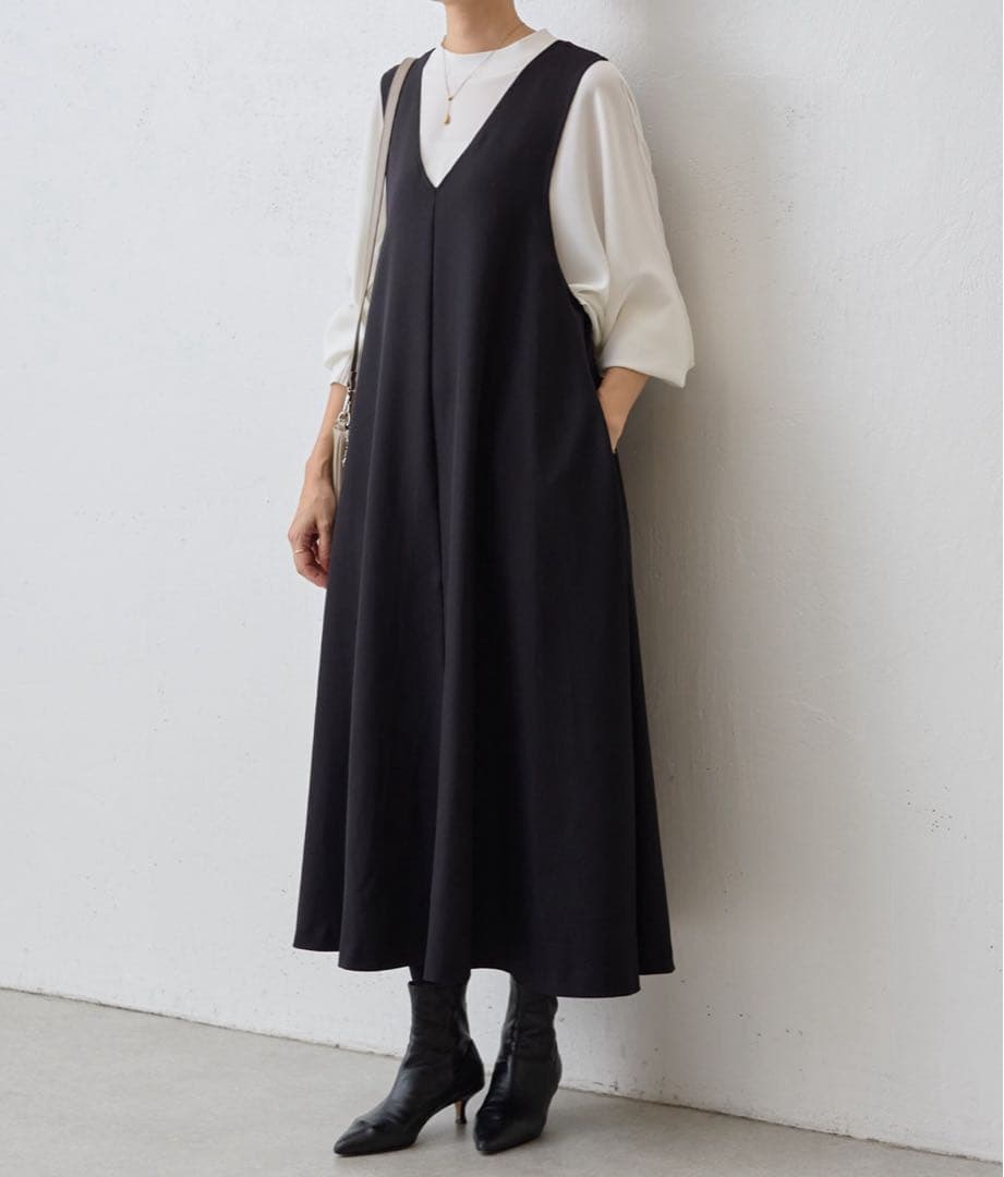 BEARDSLEY シーズンレス ジャンパースカート 黒 サイズ0