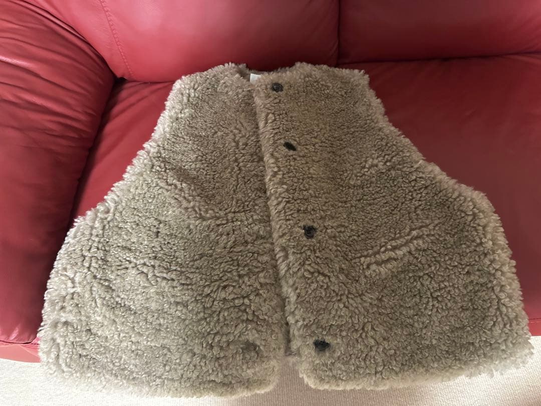 フレームワーク　フェイクファーベスト　ベージュB