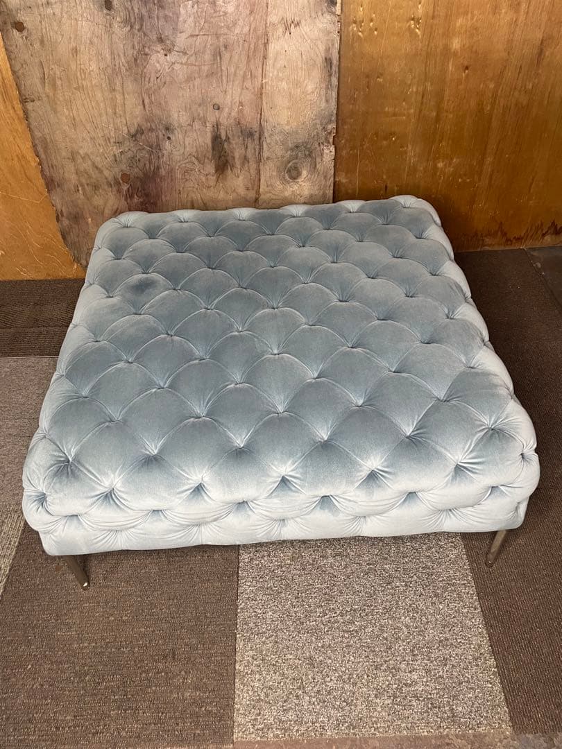 TOYO KITCHEN STYLE 集(つどい) オットマン ブルーグレイ