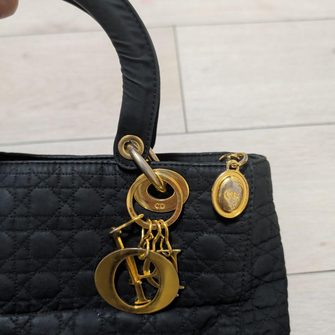Dior　ブラックキルティングハンドバッグ