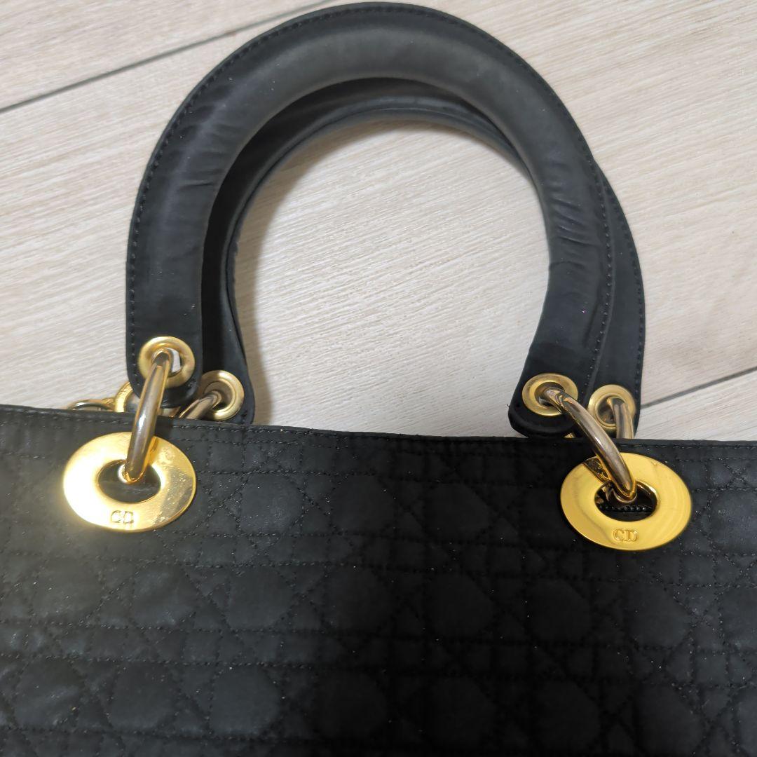 Dior　ブラックキルティングハンドバッグ