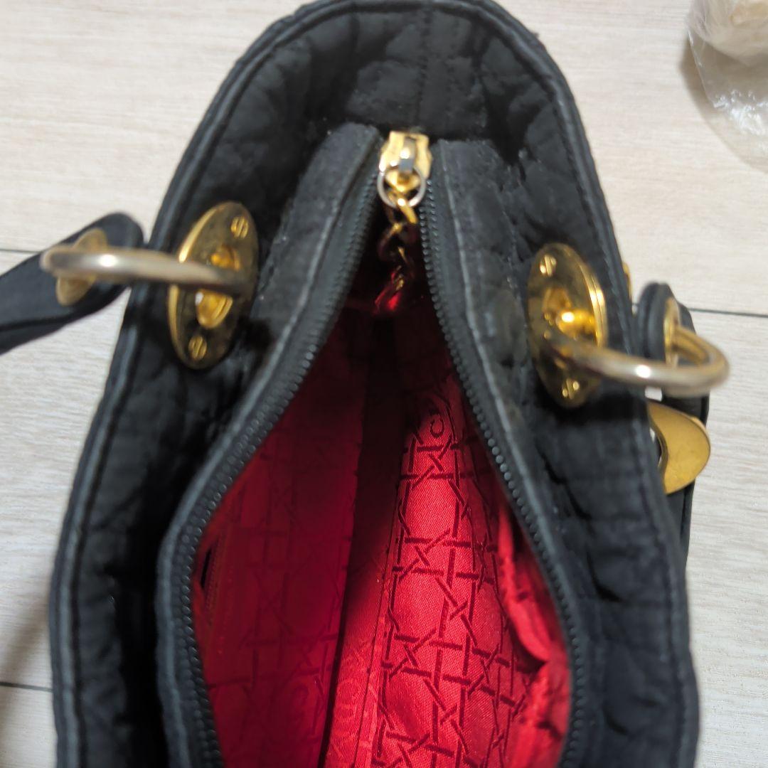 Dior　ブラックキルティングハンドバッグ