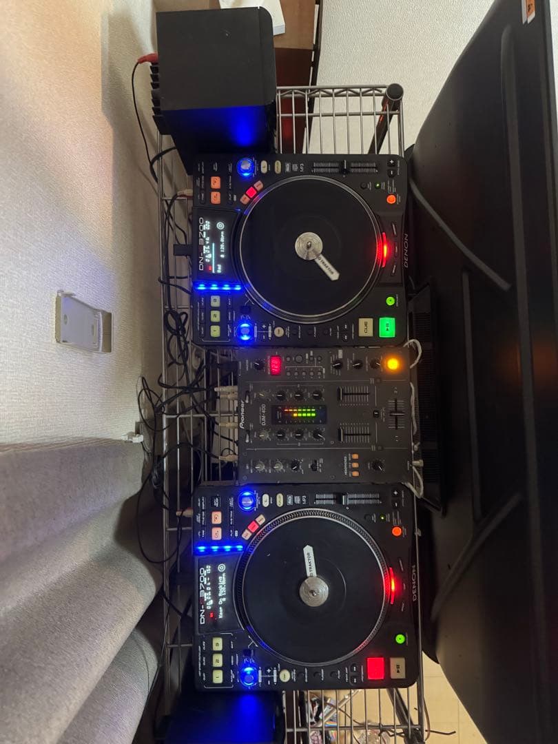 DENONターンテーブルCDJPioneerミキサーFostexスピーカーセット
