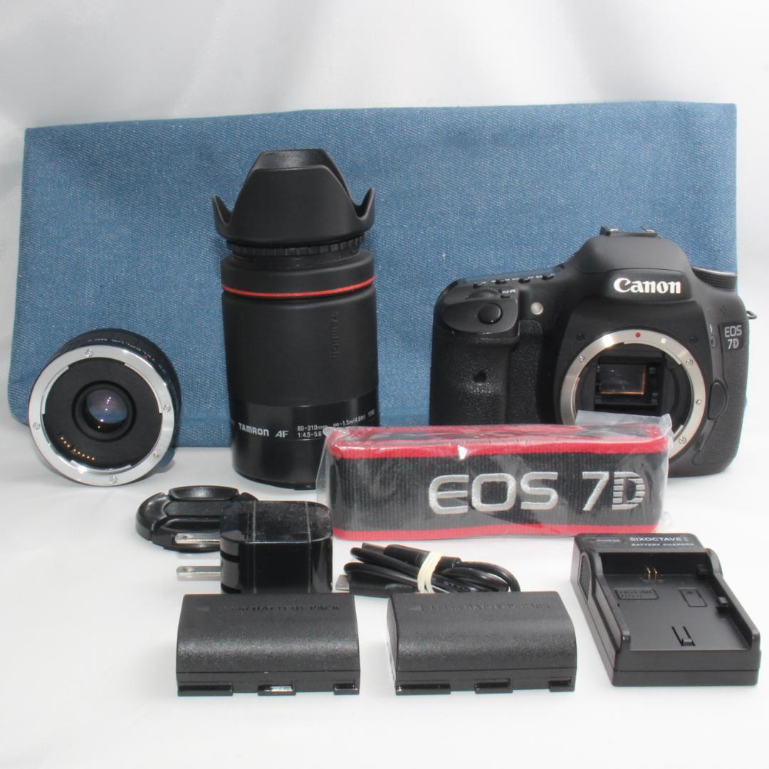 ❤️予備バッテリー&新品バッグ付き❤️Canon EOS 7D 超絶望遠レンズ