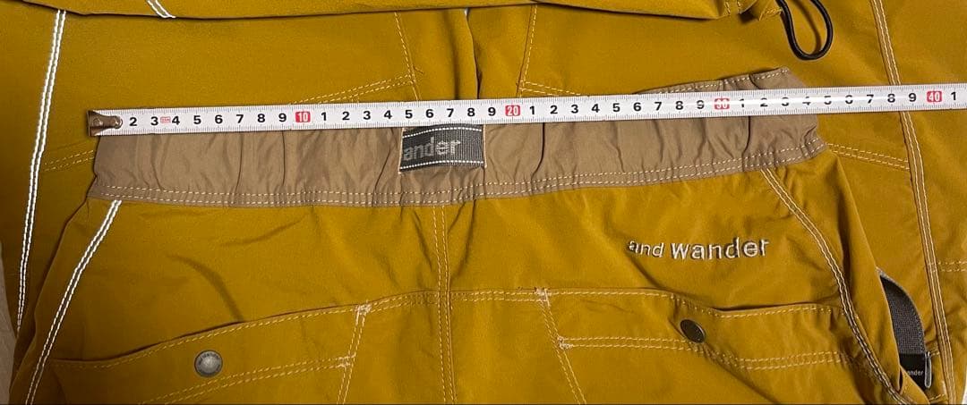 and wander ポケットストレッチパンツ