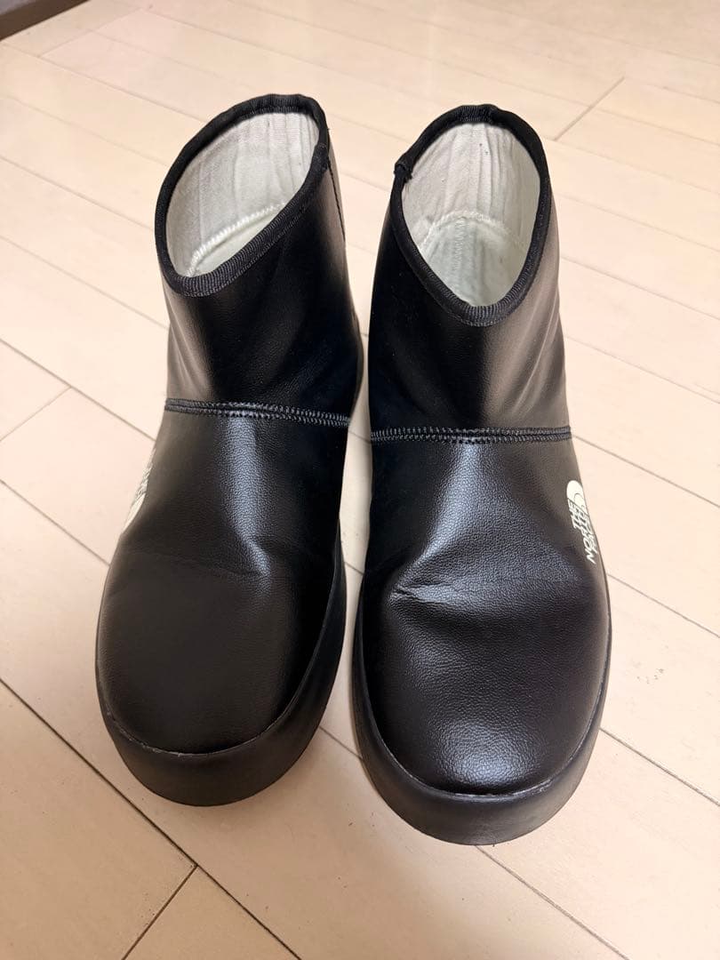 THE NORTH FACE ブラックショートレインブーツ
