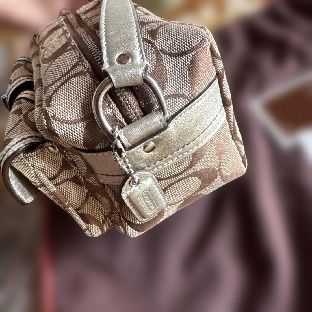 COACH コーチ ミニ サッチェル バッグ ターンロック ハンド