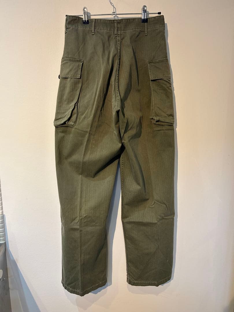40s 米軍実物 M-43 カーゴパンツ ヘリンボーン HBT U.S.Army
