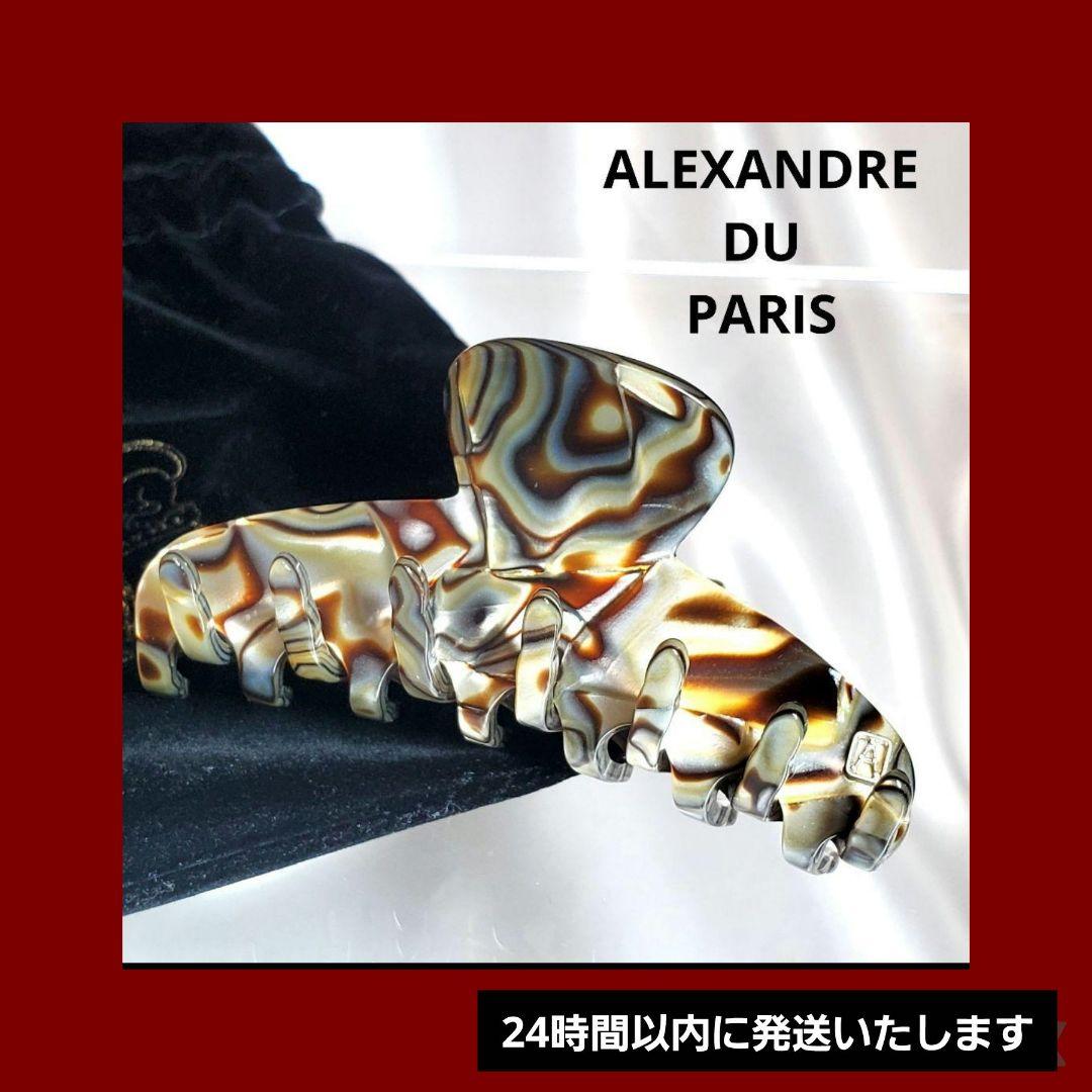 【極美品】アレクサンドルドゥパリ オニキスヘアクリップh013