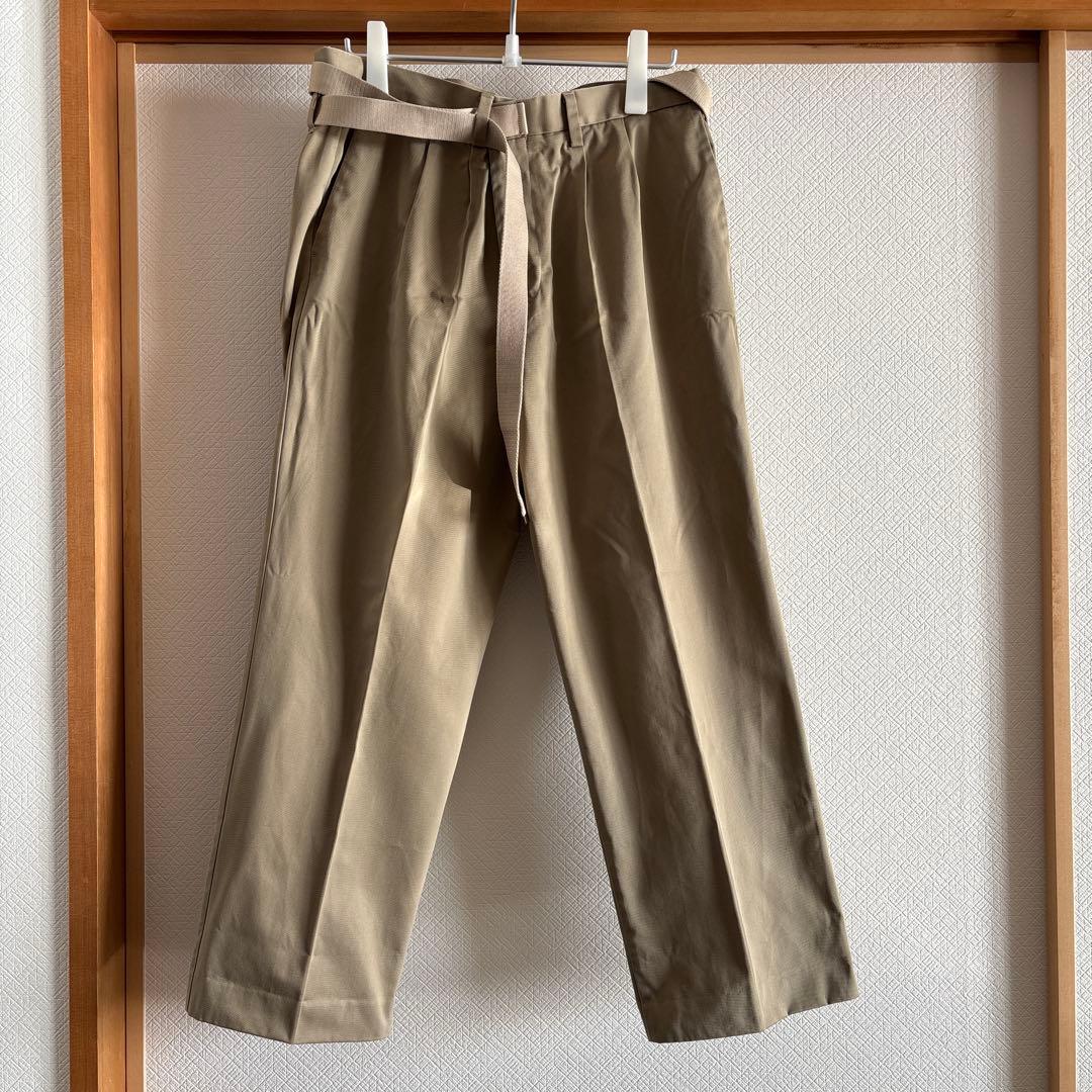 MAISON EUREKA ベージュ リメイクワイドパンツ S