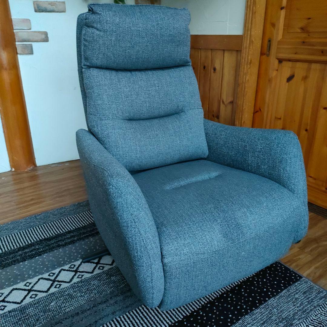 ニトリ2M電動リクライニングチェア LE01-02 DGY オットマン モダン