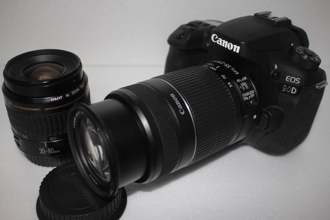 手ぶれ補正付き/Canon EOS 90D標準&望遠ダブルレンズセット