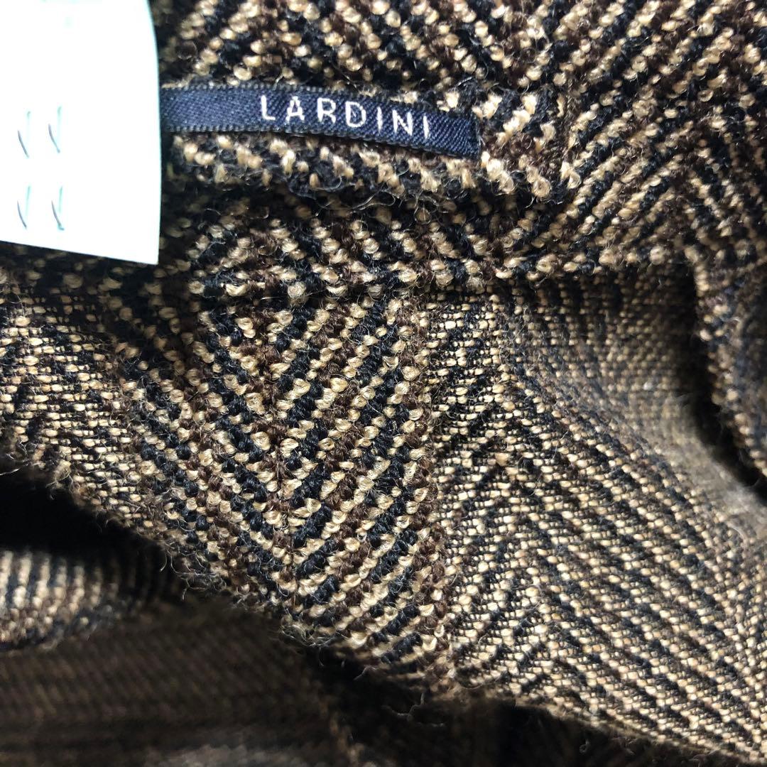 【美品】LARDINIラルディーニテーラードジャケットヘリンボーン42 7REG