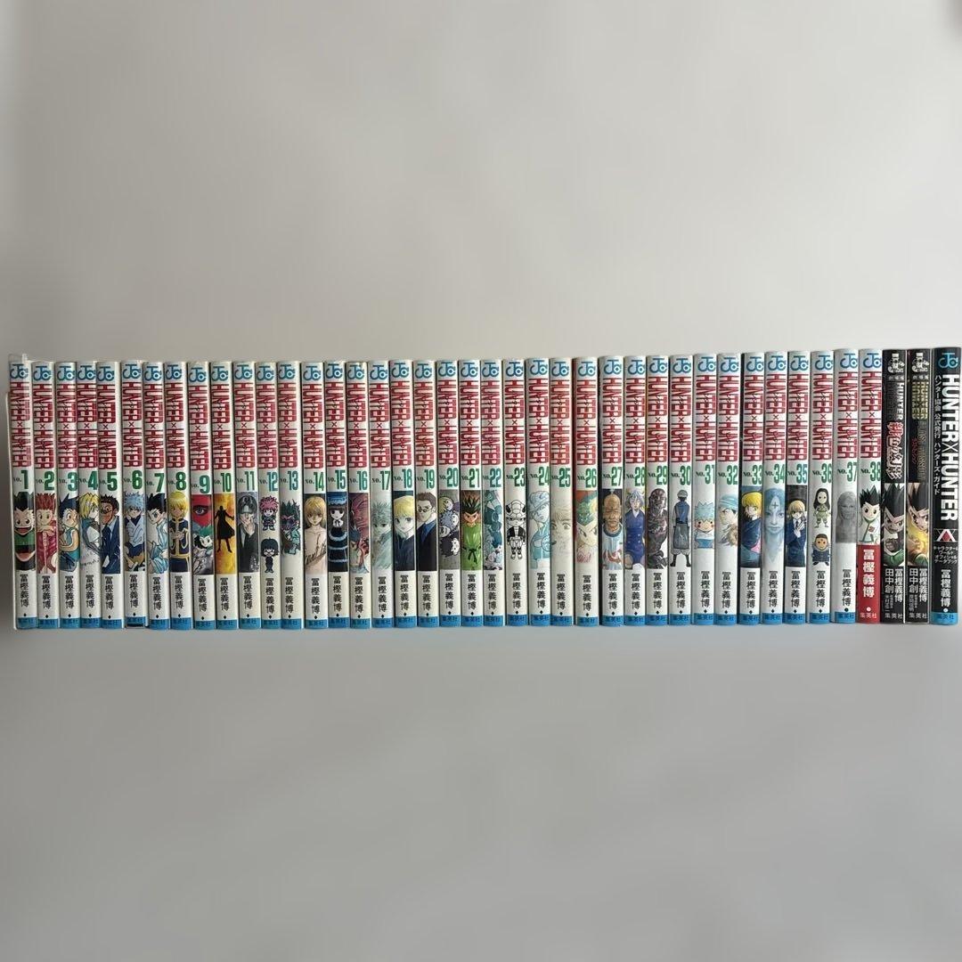 【初版】HUNTER×HUNTER 全38巻セット➕小説2冊➕ハンターズガイド